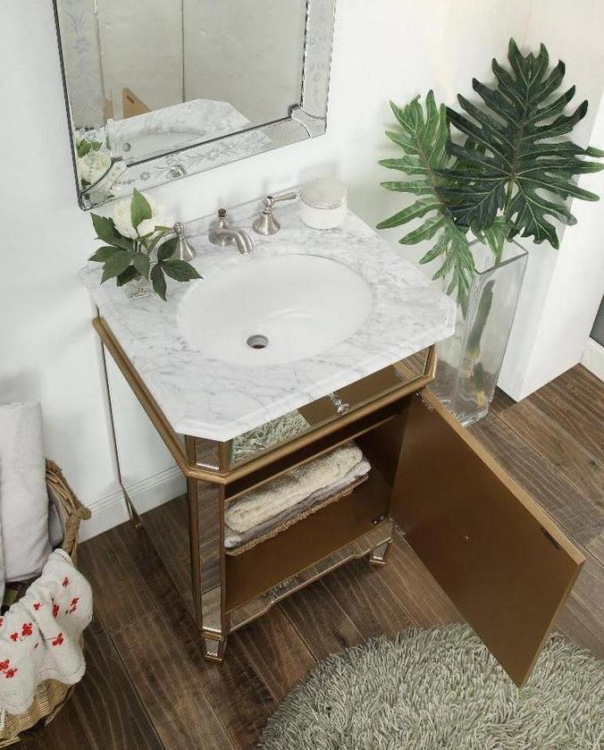 Mirrored Sink Vanity Mirrored Bathroom Vanity Mirrored Bathroom